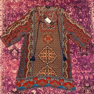 NEW Tolani Hippie Boho Blouse